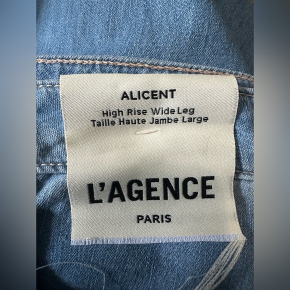 NWT L’AGENCE Alicent Wide-Leg Jeans in Havana. Size 30. - Picture 6 of 8